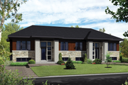 Contemporary Style House Plan - 4 Beds 2 Baths 1800 Sq/Ft Plan #25-4395 