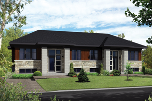 Contemporary Exterior - Front Elevation Plan #25-4395