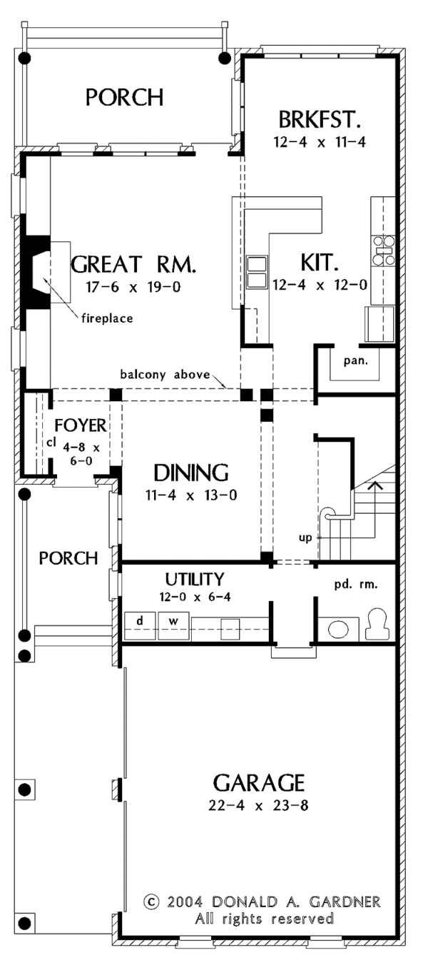Traditional Floor Plan - Main Floor Plan #929-748