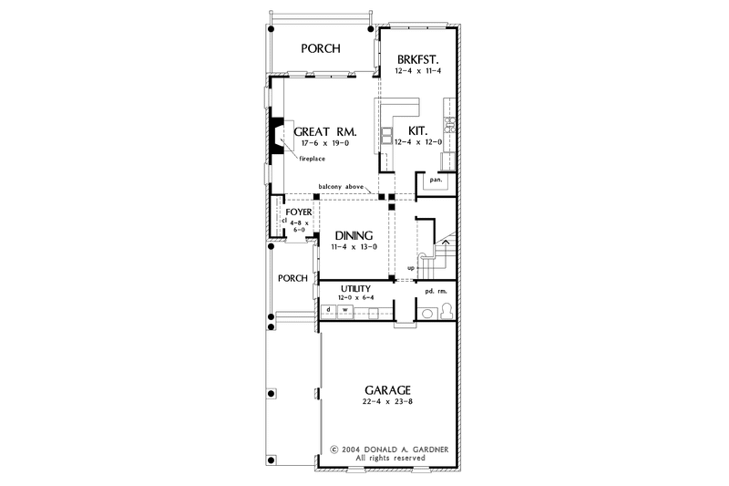Home Plan - Floor Plan - Main Floor for Traditional House Plan #929-748 - 3 bed, 2.5 bath