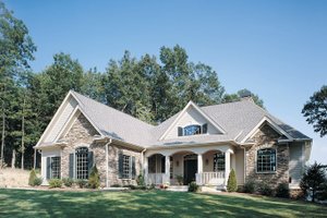 Country Exterior - Front Elevation Plan #929-494