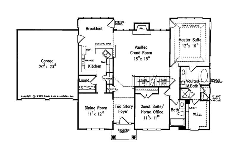 Colonial Style House Plan - 5 Beds 3 Baths 2327 Sq/Ft Plan #927-847 ...