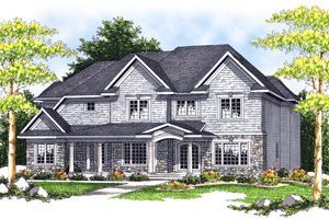 Traditional Exterior - Front Elevation Plan #70-635