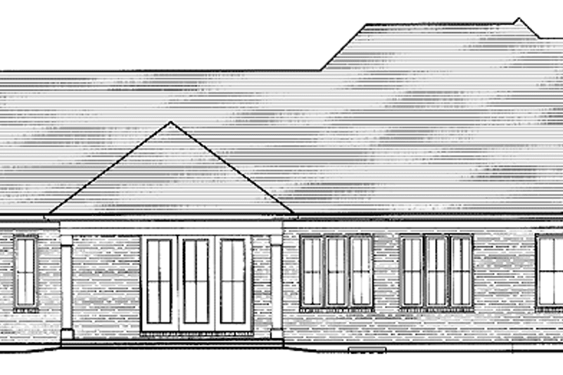 Home Plan - Exterior - Rear Elevation for Country House Plan #46-731 - 3 bed, 2 bath
