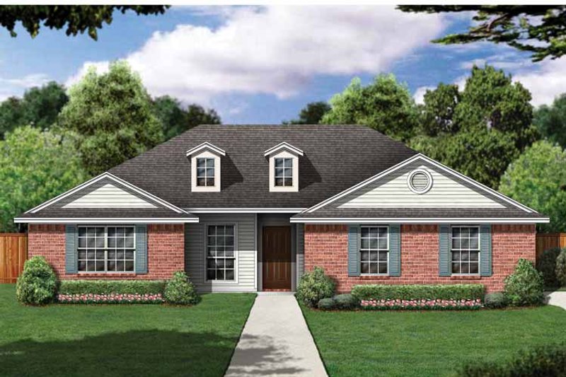 Home Plan - Exterior - Front Elevation 3 for Country House Plan #84-643 - 3 bed, 2 bath