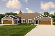 Craftsman Style House Plan - 4 Beds 4 Baths 2762 Sq/Ft Plan #1064-92 