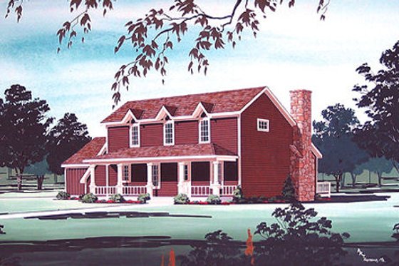 Exterior - Other Elevation for Country House Plan #45-318 - 3 bed, 2 bath