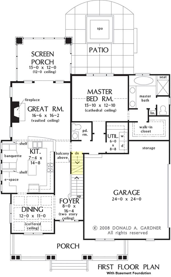 Architectural House Design - Bungalow Floor Plan - Other Floor Plan #929-38