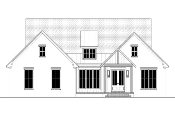 Exterior - Front Elevation 5 for Farmhouse House Plan #430-362 - 3 bed, 2 bath