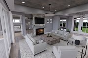 Farmhouse Style House Plan - 4 Beds 3 Baths 2843 Sq/Ft Plan #51-1248 