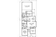 Colonial Style House Plan - 2 Beds 2 Baths 1649 Sq/Ft Plan #410-337 