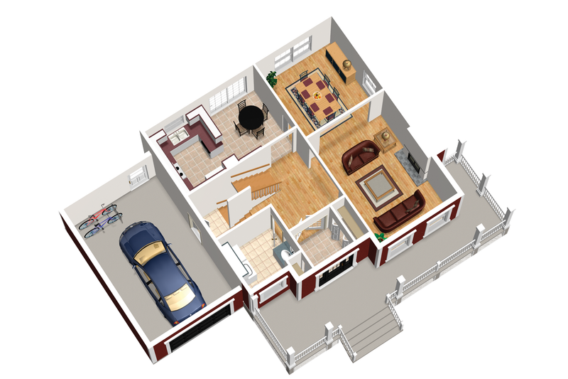 Dream House Plan - Floor Plan - Main Floor 1 for Country House Plan #25-4478 - 3 bed, 1 bath