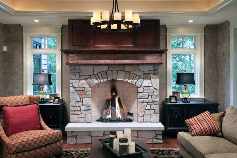 House Design - Interior - Family Room 2 for Craftsman House Plan #928-32 - 4 bed, 3.5 bath