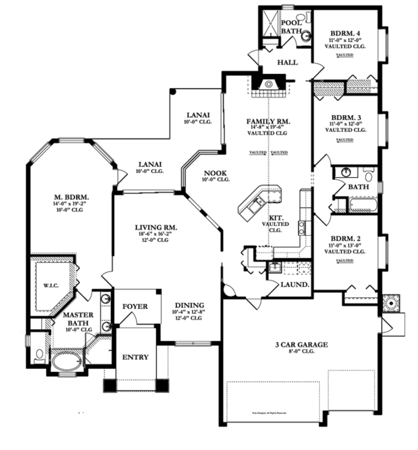 Home Plan - Craftsman Floor Plan - Main Floor Plan #1058-47