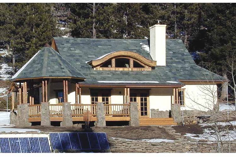 Architectural House Design - Exterior - Front Elevation 4 for Traditional House Plan #1042-8 - 2 bed, 1 bath