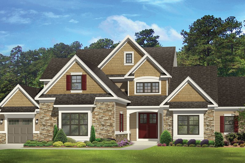 Dream House Plan - Colonial Exterior - Front Elevation Plan #1010-112