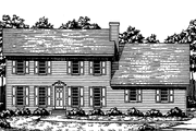 Colonial Style House Plan - 3 Beds 2.5 Baths 2057 Sq/Ft Plan #30-289 