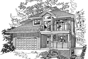 Contemporary Style House Plan - 3 Beds 2.5 Baths 2163 Sq/Ft Plan #47-913 