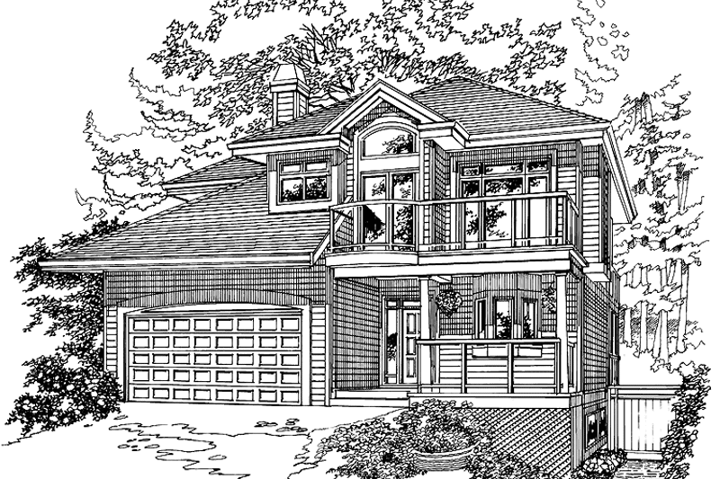 Home Plan - Exterior - Front Elevation 3 for Contemporary House Plan #47-913 - 3 bed, 2.5 bath