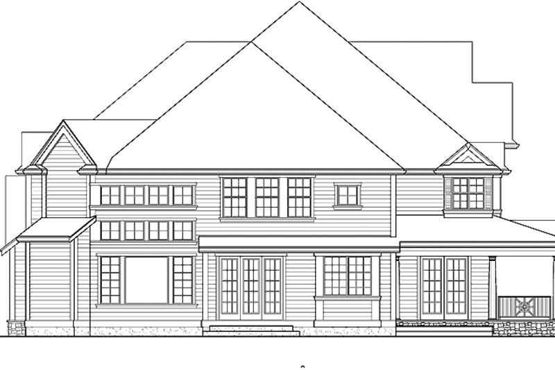 Dream House Plan - Exterior - Rear Elevation for Country House Plan #132-352 - 4 bed, 4.5 bath