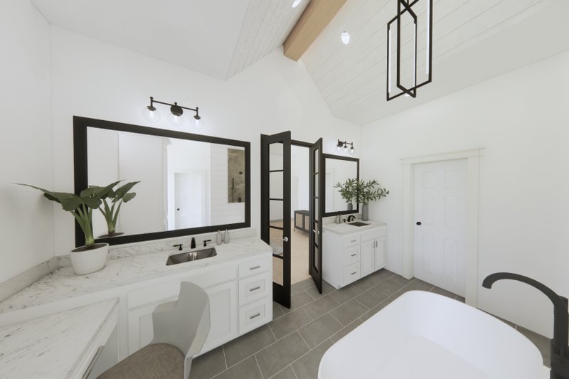Dream House Plan - Interior - Master Bedroom 1 for Farmhouse House Plan #1074-84 - 4 bed, 3.5 bath
