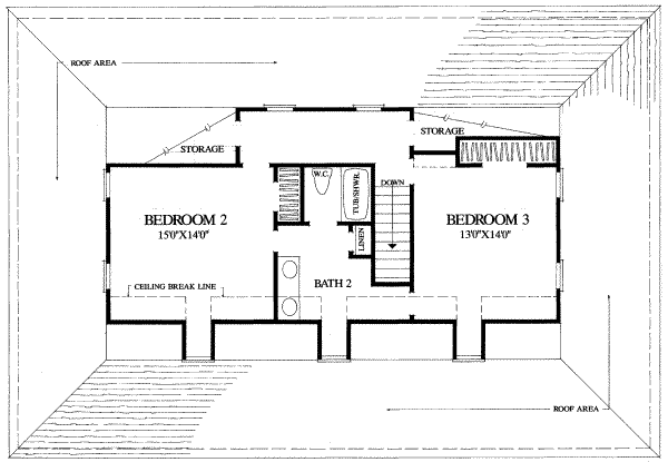 Home Plan - Country Floor Plan - Upper Floor Plan #137-184