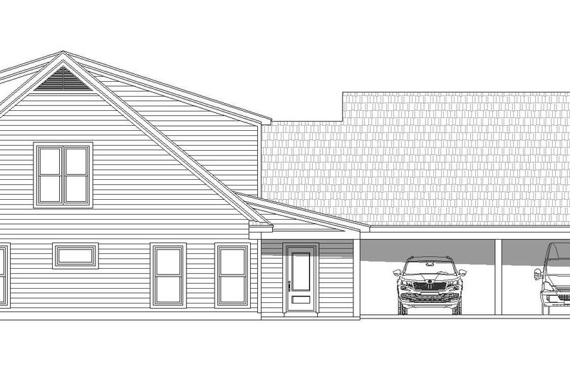 Dream House Plan - Exterior - Other Elevation 1 for Farmhouse House Plan #932-599 - 5 bed, 4 bath