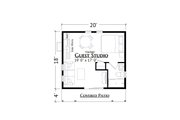Modern Style House Plan - 0 Beds 1 Baths 360 Sq/Ft Plan #1099-11 
