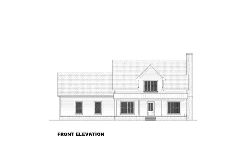 House Blueprint - Exterior - Front Elevation 4 for Farmhouse House Plan #1117-39 - 3 bed, 2.5 bath