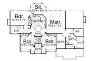 European Style House Plan - 4 Beds 3.5 Baths 2990 Sq/Ft Plan #119-326 