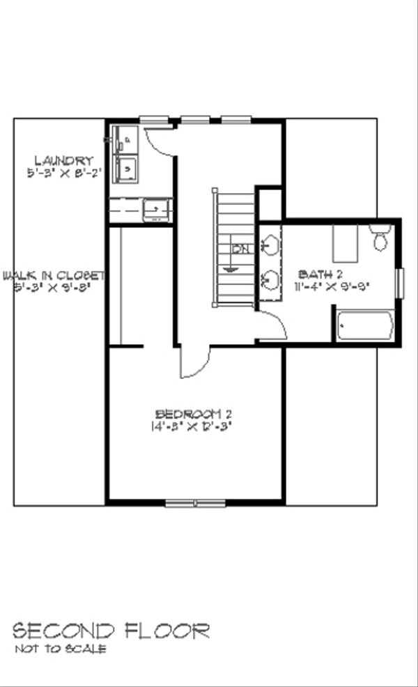 Bungalow Floor Plan - Upper Floor Plan #528-4