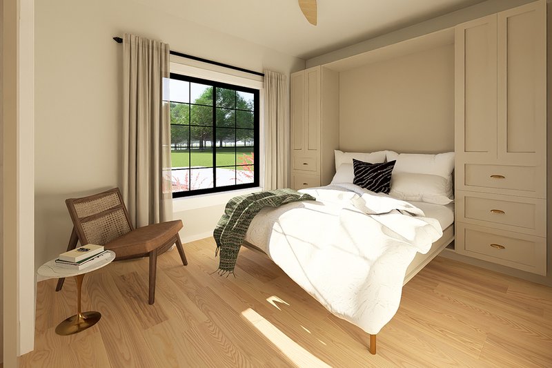 Dream House Plan - Interior - Bedroom 2 for Farmhouse House Plan #126-236 - 2 bed, 2 bath
