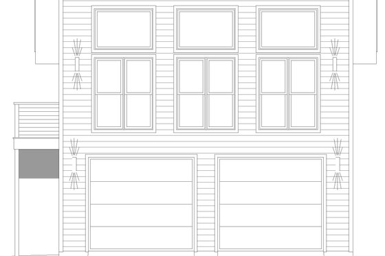 Exterior - Front Elevation 3 for Contemporary House Plan #932-688 - 1 bed, 1 bath