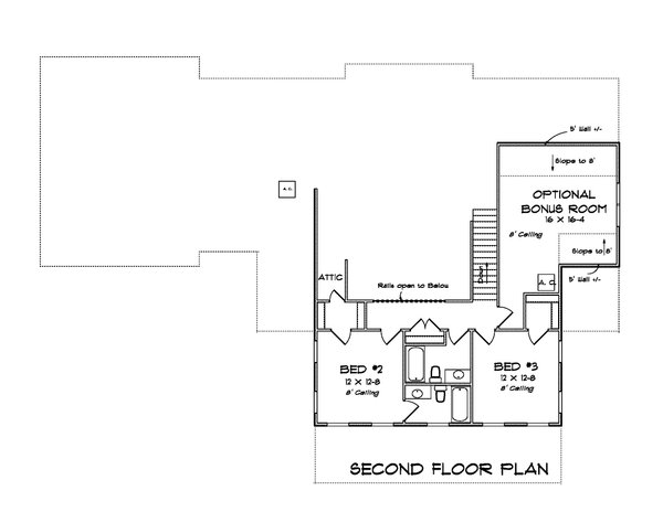 Home Plan - Farmhouse Floor Plan - Upper Floor Plan #513-2206