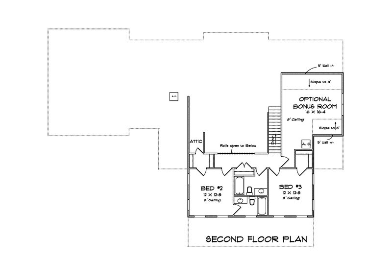 Dream House Plan - Floor Plan - Upper Floor for Farmhouse House Plan #513-2206 - 4 bed, 4 bath