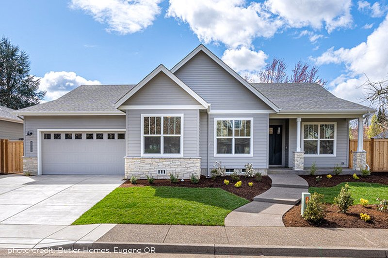 House Blueprint - Ranch Exterior - Front Elevation Plan #124-1194
