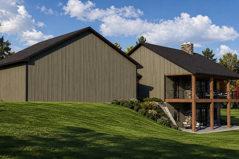 House Blueprint - Exterior - Other Elevation 1 for Craftsman House Plan #1064-513 - 2 bed, 2.5 bath