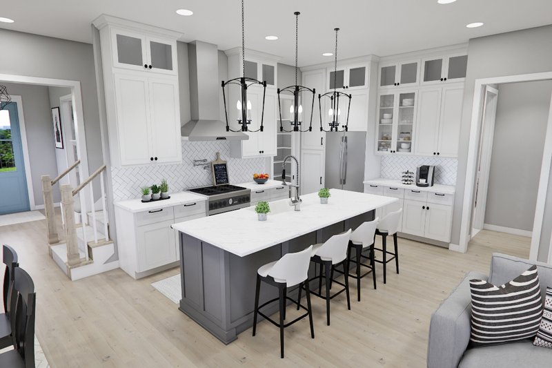 House Blueprint - Interior - Kitchen for Farmhouse House Plan #51-1291 - 4 bed, 4 bath