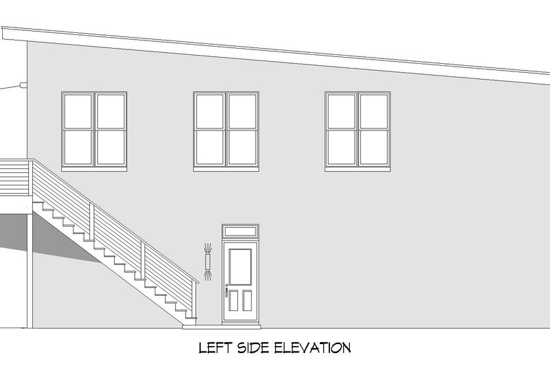 Architectural House Design - Exterior - Other Elevation for Contemporary House Plan #932-950 - 3 bed, 2 bath