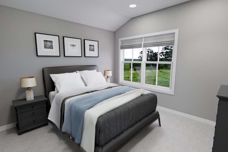 Architectural House Design - Interior - Bedroom 2 for Farmhouse House Plan #51-1270 - 4 bed, 3.5 bath