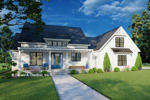 Farmhouse Exterior - Front Elevation Plan #929-1171