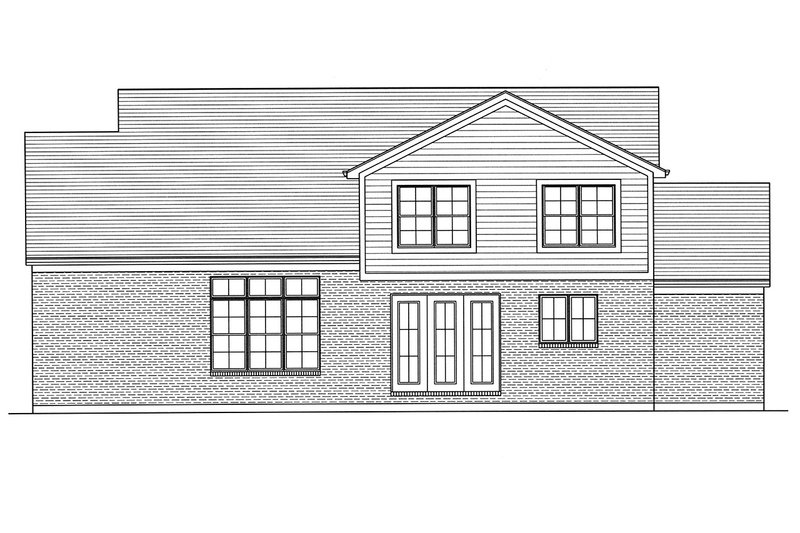 Dream House Plan - Exterior - Rear Elevation for Country House Plan #46-880 - 4 bed, 2.5 bath