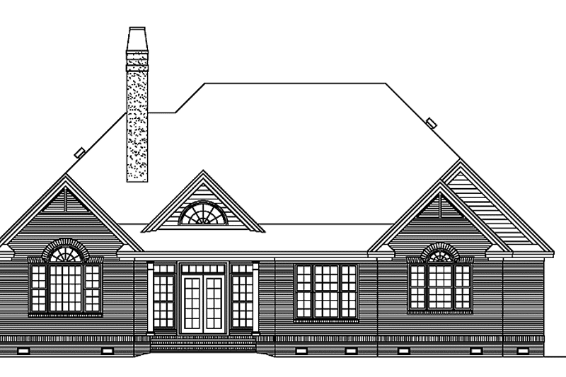 Dream House Plan - Exterior - Rear Elevation for Traditional House Plan #929-605 - 3 bed, 2.5 bath