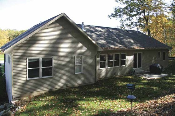Exterior - Rear Elevation for Craftsman House Plan #928-134 - 2 bed, 2.5 bath