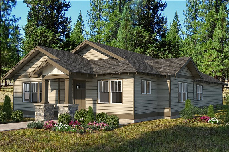 House Plan Design - Craftsman Exterior - Front Elevation Plan #895-96