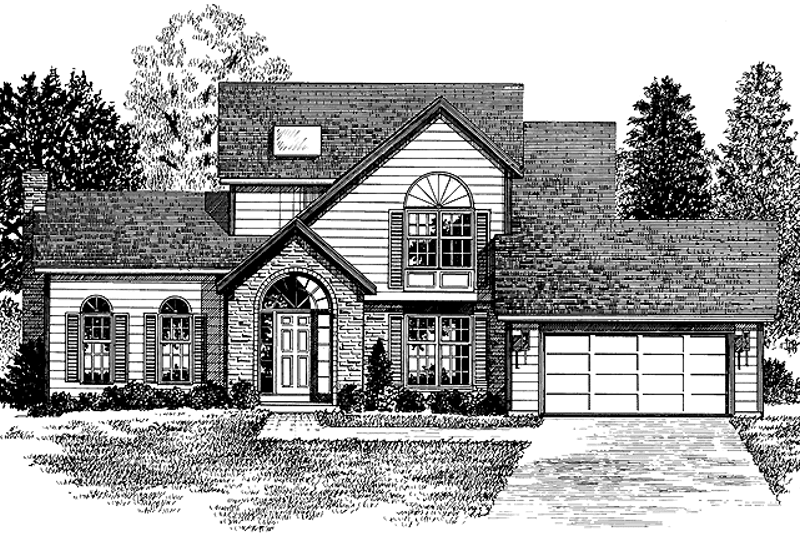 Home Plan - Contemporary Exterior - Front Elevation Plan #316-181