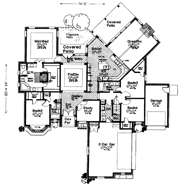 European Floor Plan - Main Floor Plan #310-273