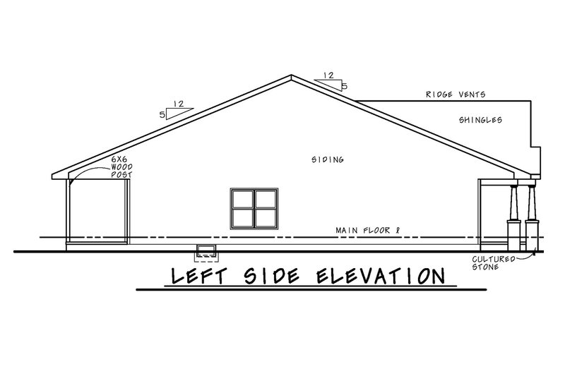 Home Plan - Exterior - Other Elevation for Tudor House Plan #20-2447 - 2 bed, 2 bath