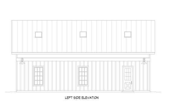 Exterior - Other Elevation for Country House Plan #932-616, 0.5 bath