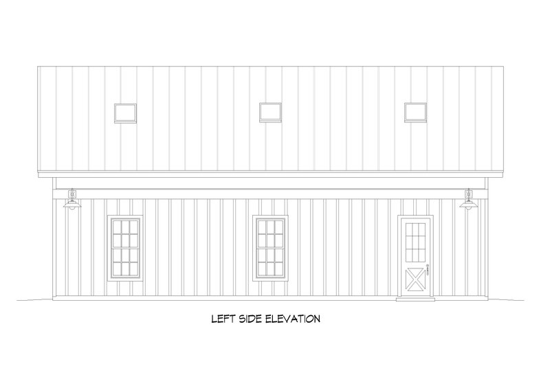 Home Plan - Exterior - Other Elevation for Country House Plan #932-616, 0.5 bath
